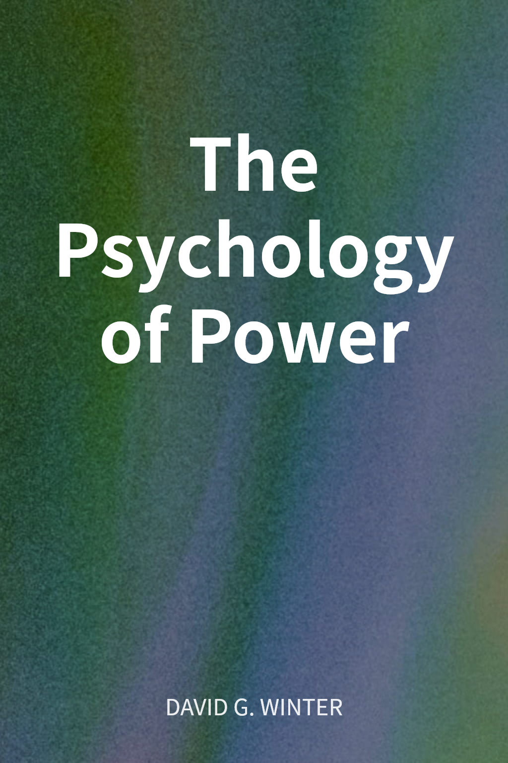 The Psychology of Power cover