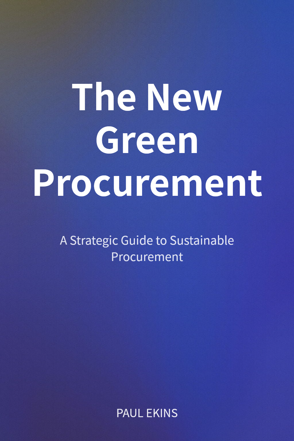 The New Green Procurement cover