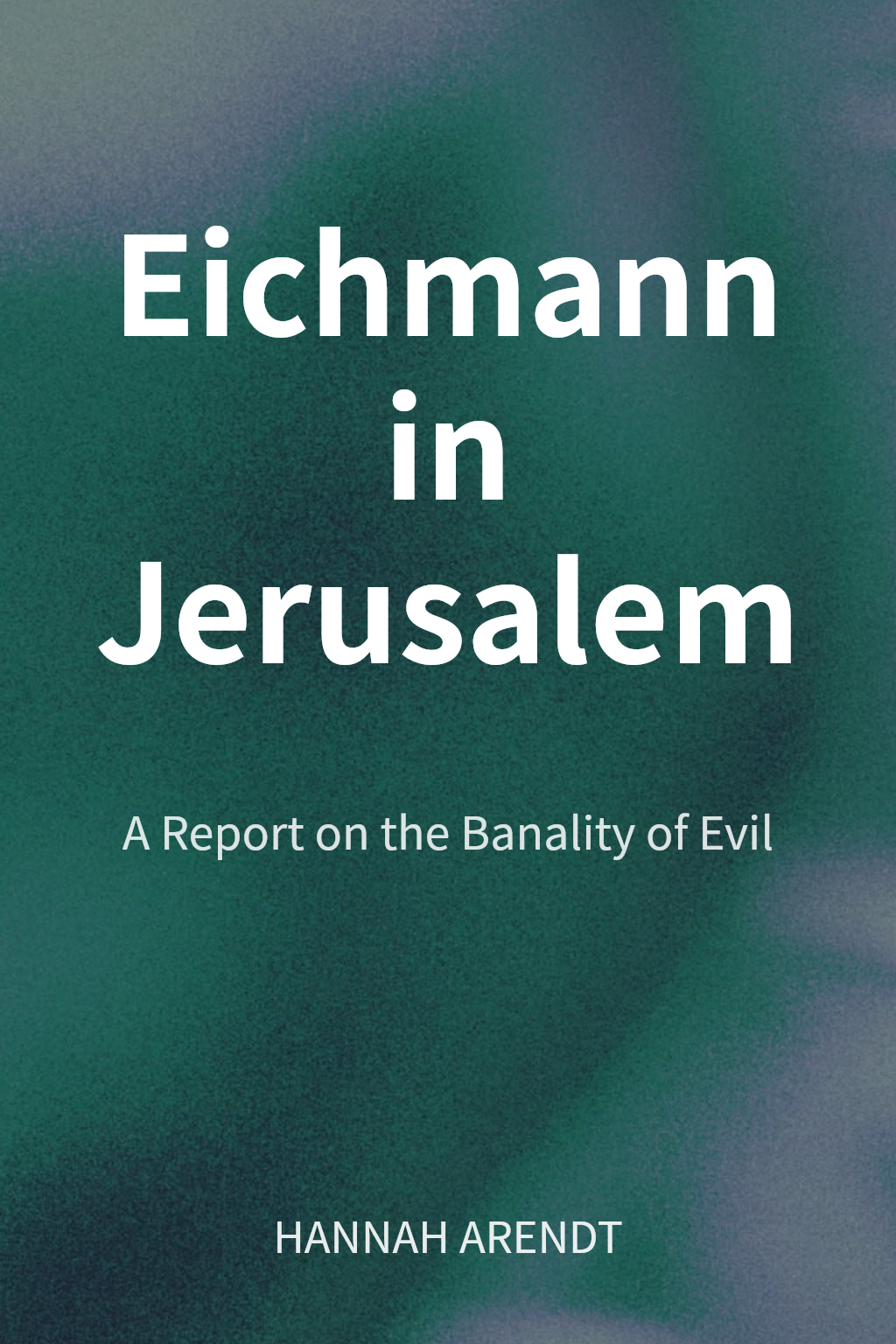 Eichmann in Jerusalem cover