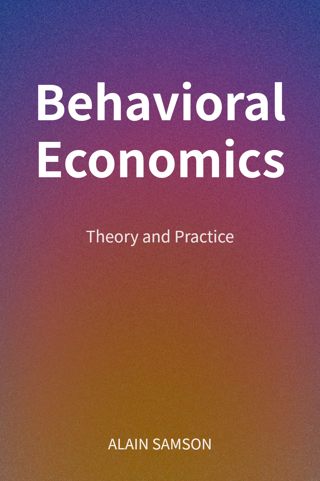 Behavioral Economics cover