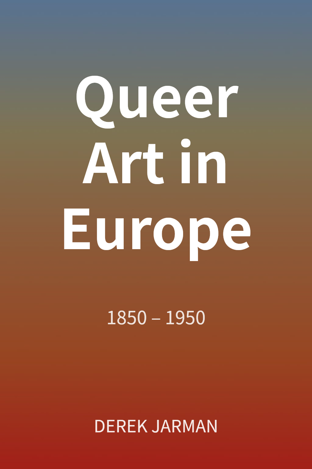 Queer Art in Europe cover