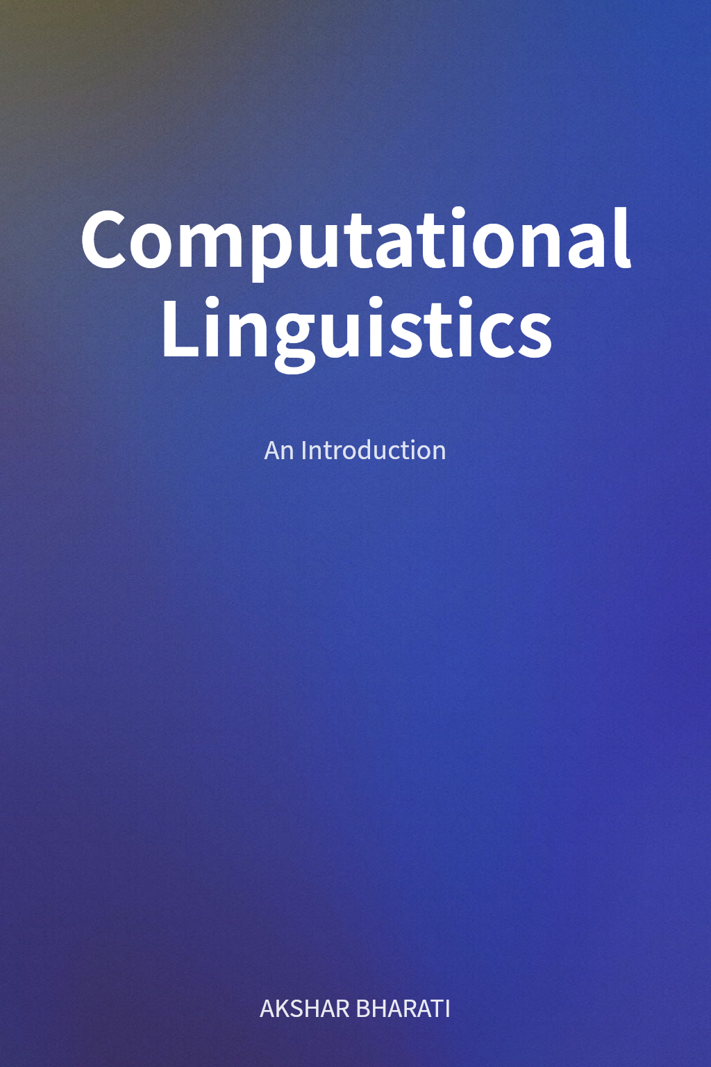 Computational Linguistics cover