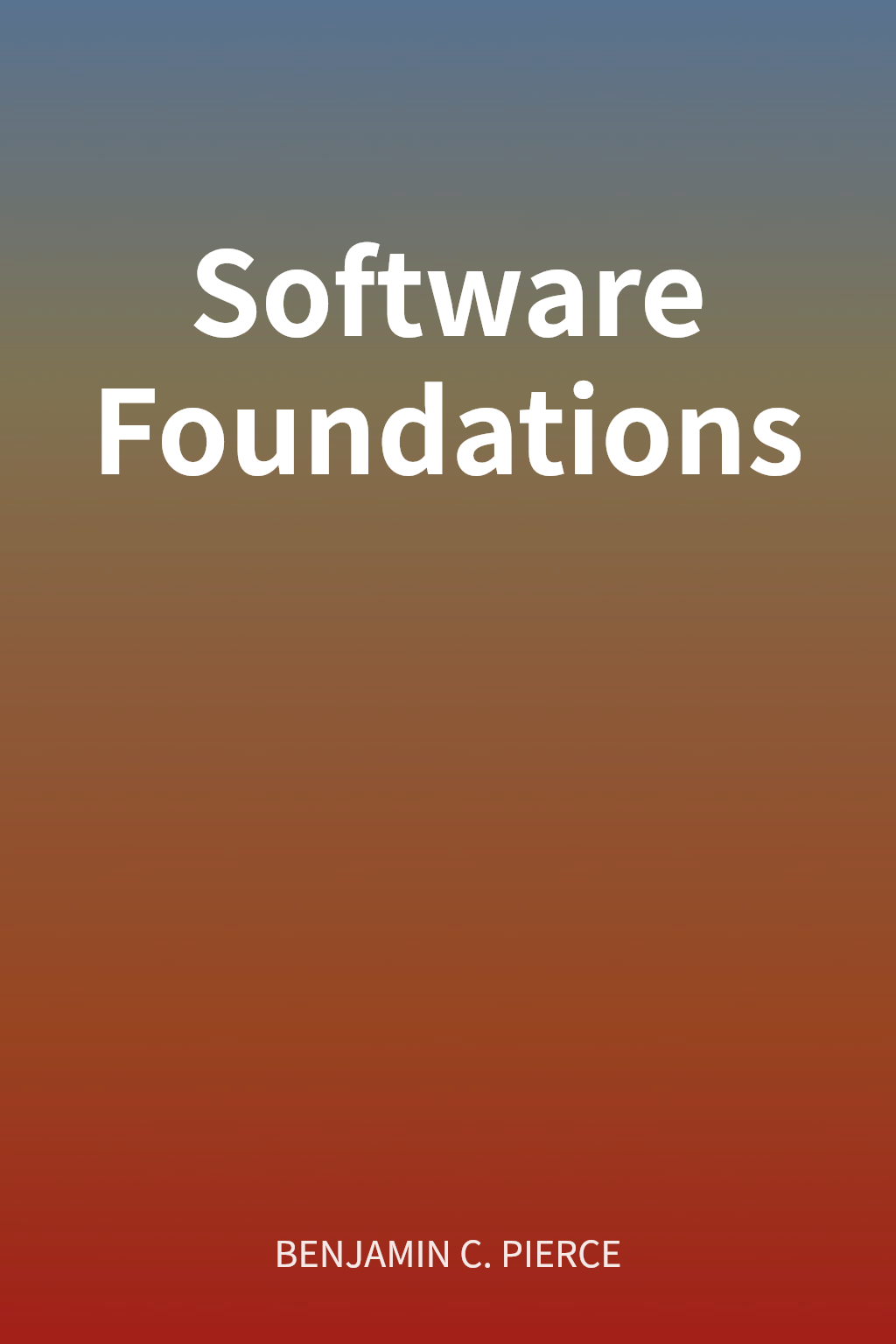 Software Foundations cover