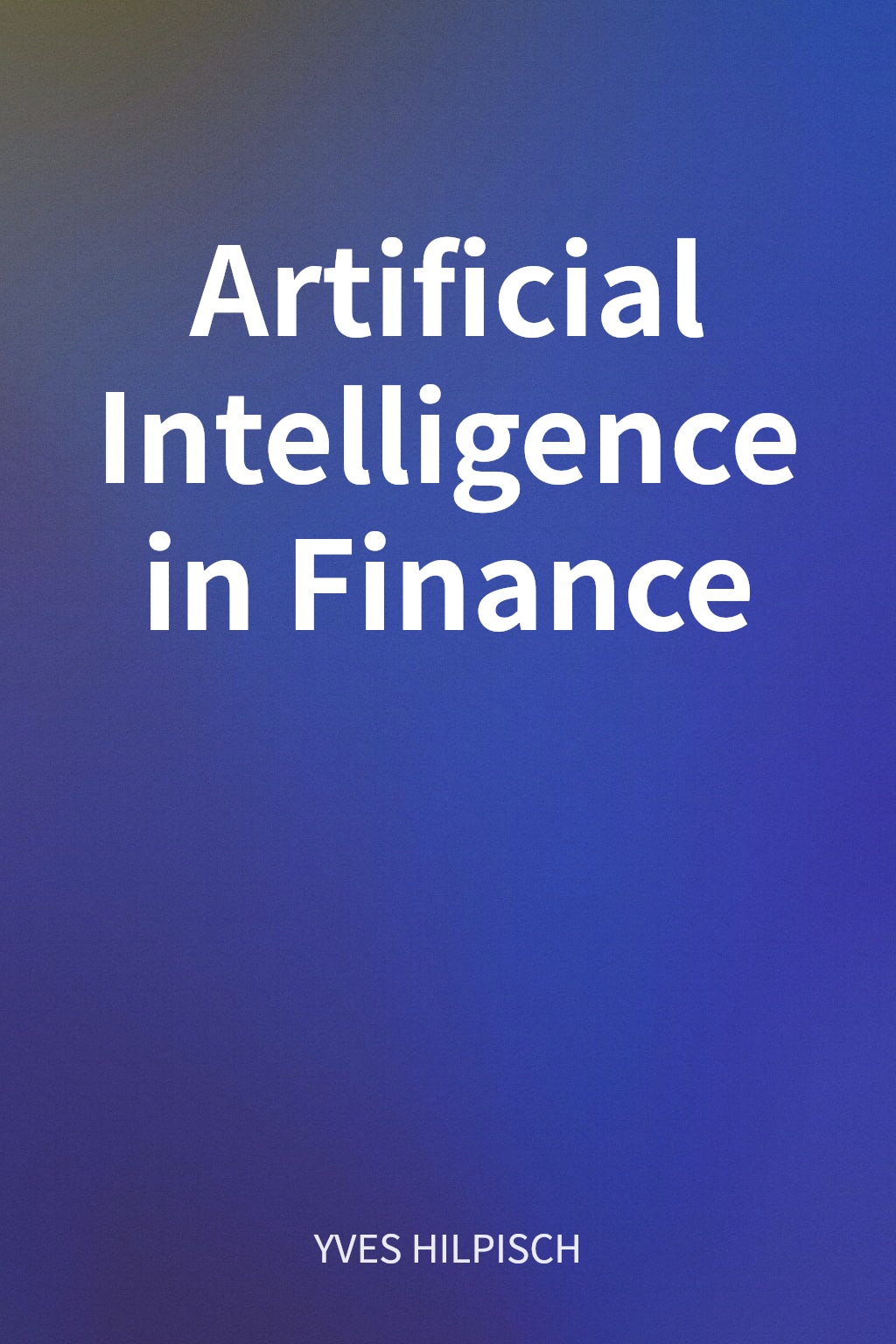 Artificial Intelligence in Finance cover