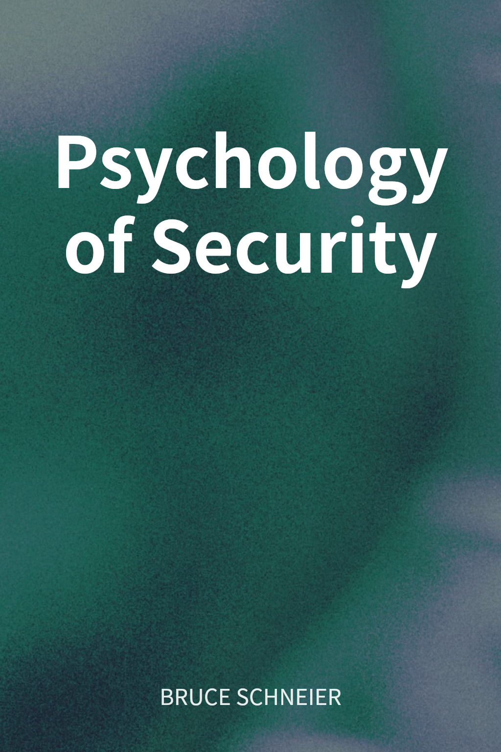 Psychology of Security cover