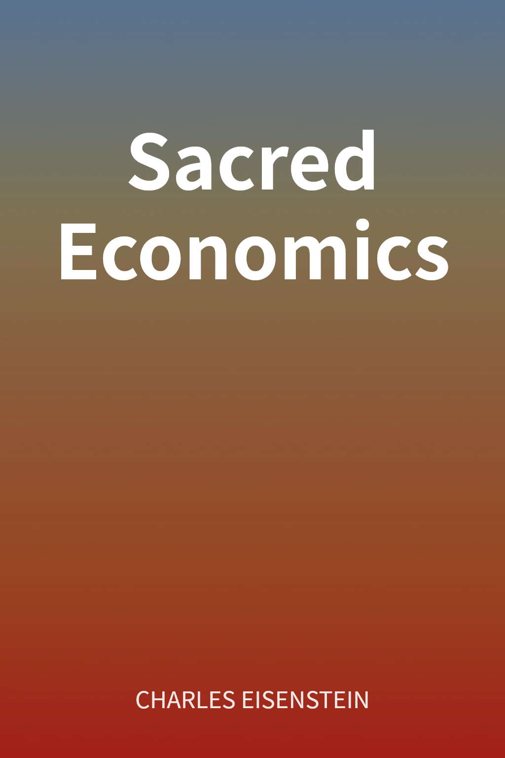 Sacred Economics cover