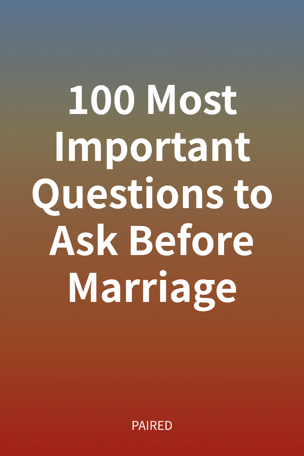 100 Most Important Questions to Ask Before Marriage cover