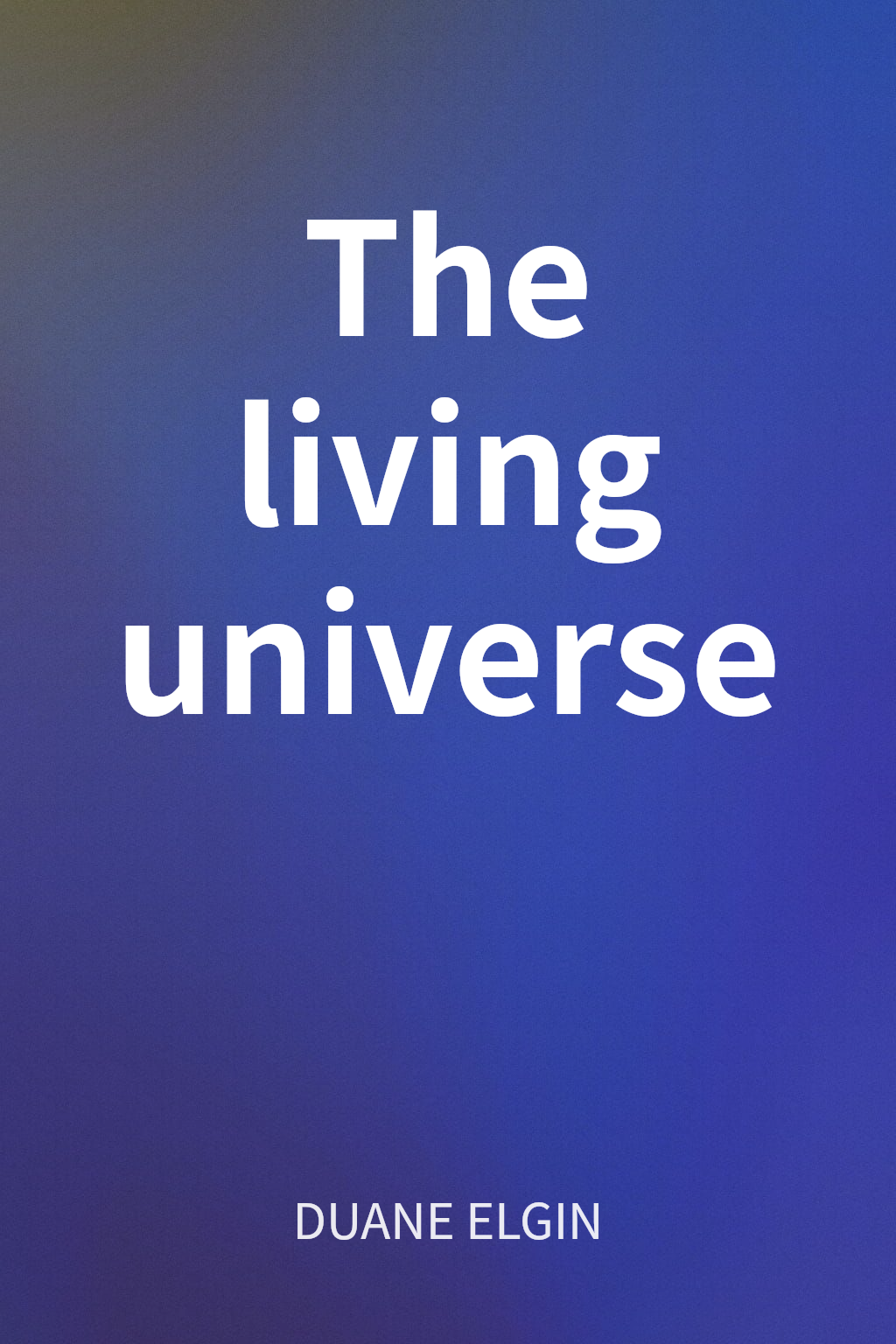 The living universe cover