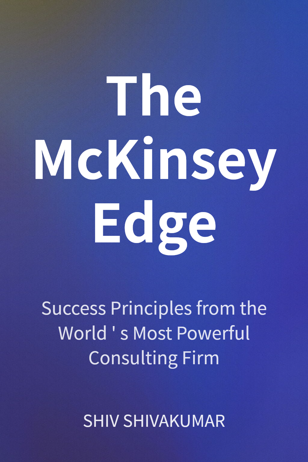 The McKinsey Edge cover
