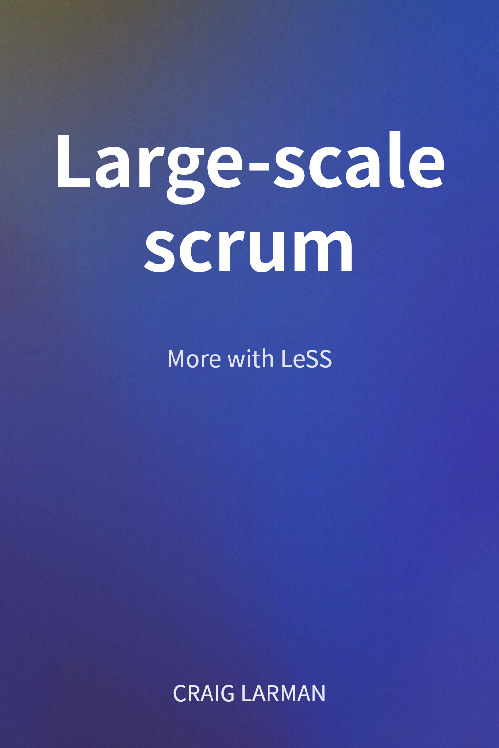 Large-scale scrum cover