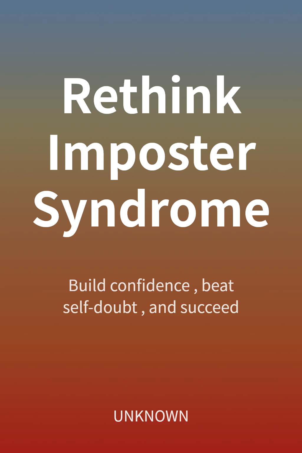 Rethink Imposter Syndrome cover