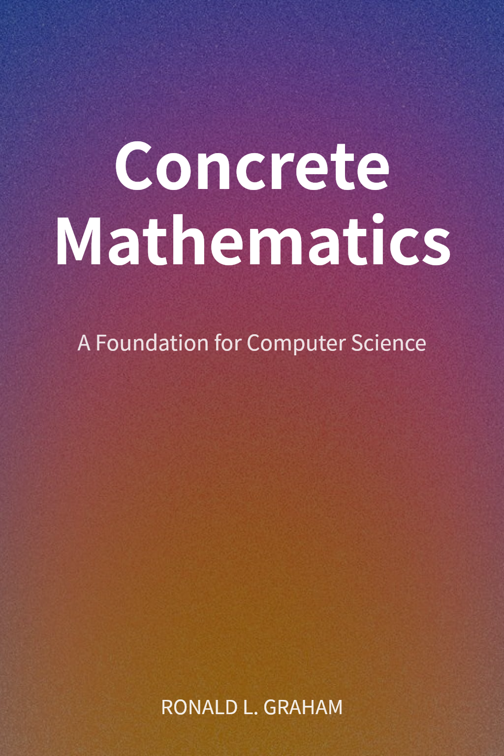 Concrete Mathematics cover