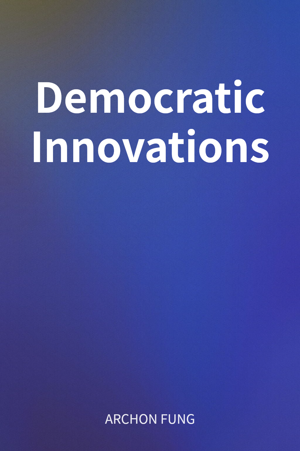 Democratic Innovations cover