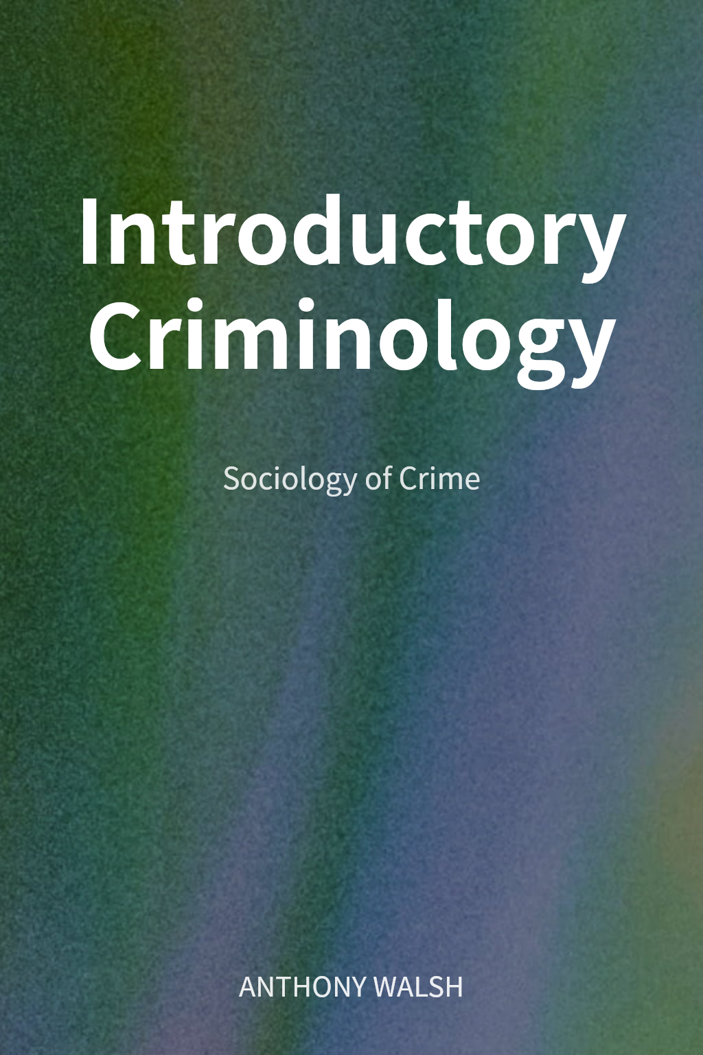 Introductory Criminology cover