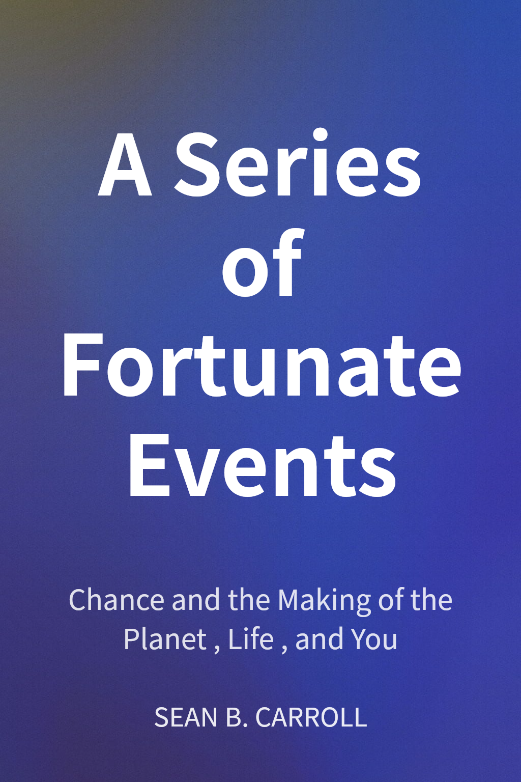 A Series of Fortunate Events cover