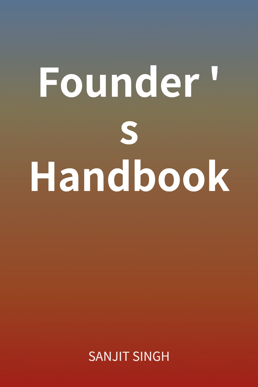 Founder's Handbook cover