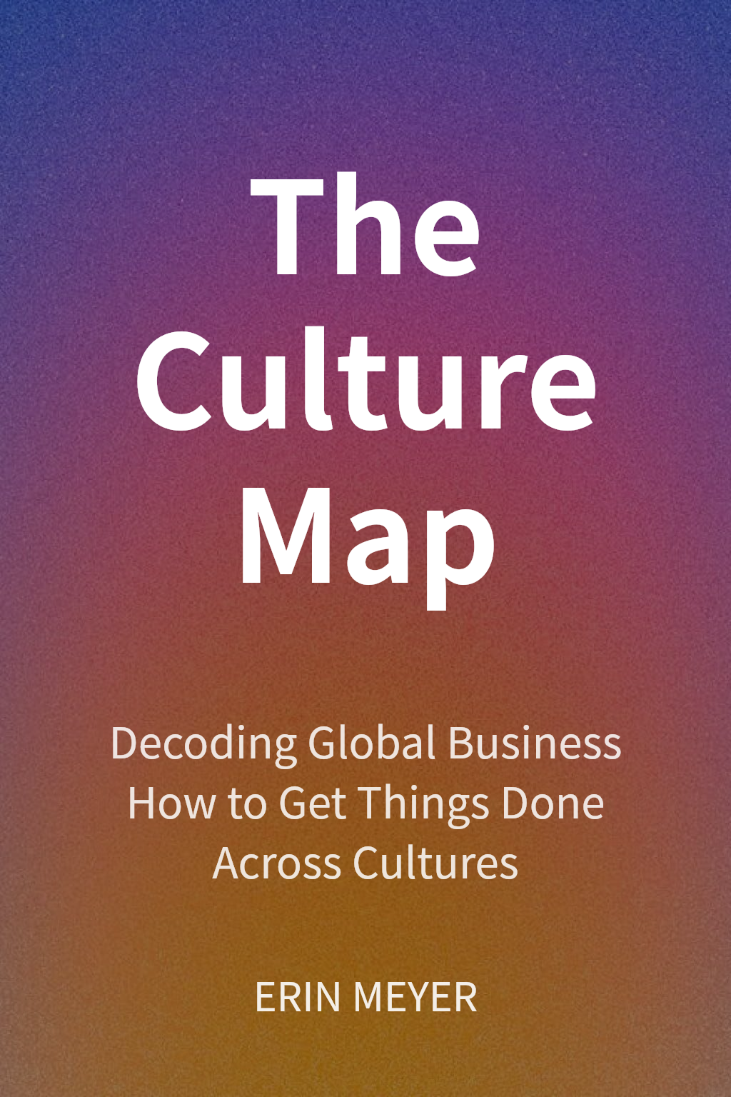 The Culture Map cover