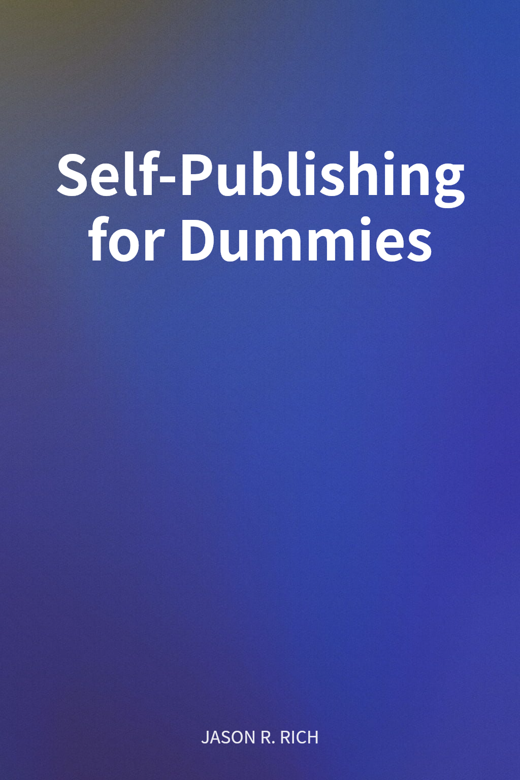 Self-Publishing for Dummies cover