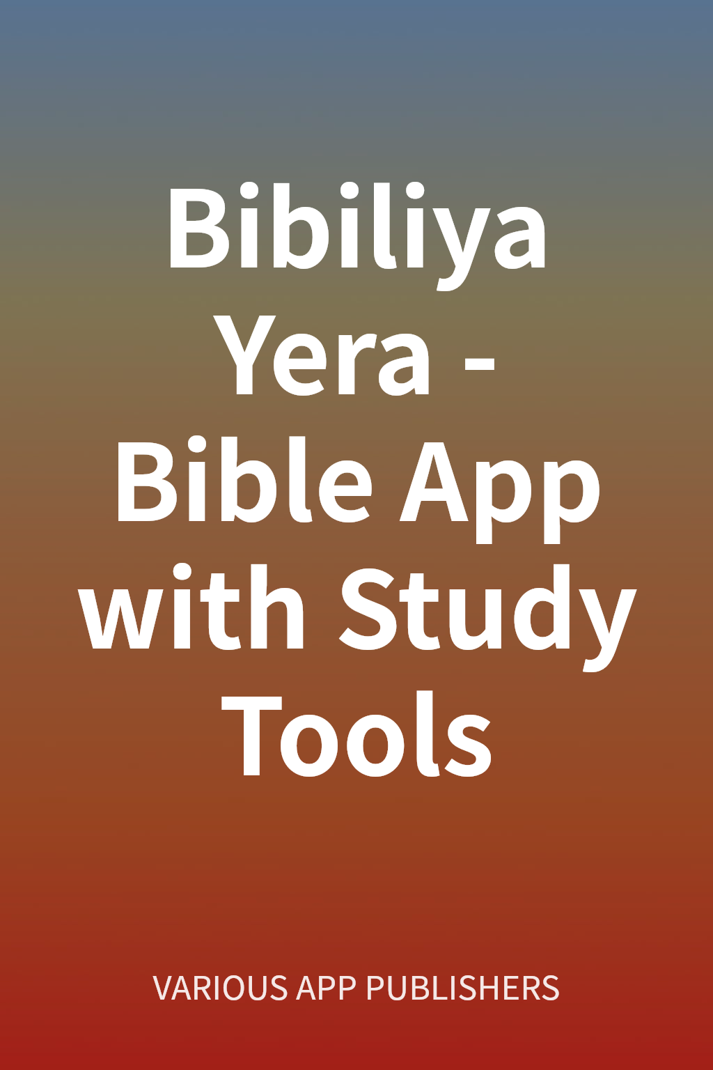 Bibiliya Yera - Bible App with Study Tools cover