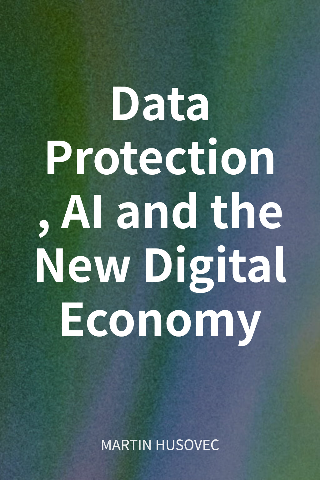 Data Protection, AI and the New Digital Economy cover