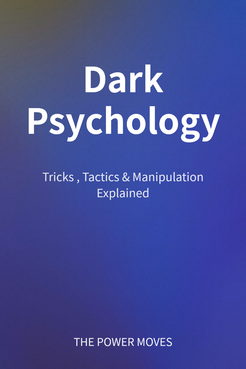 Dark Psychology cover