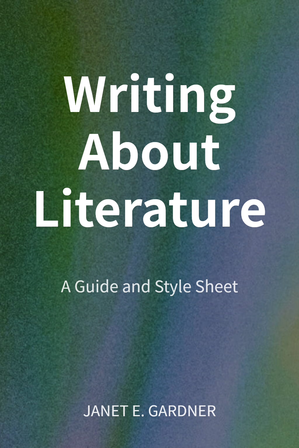 Writing About Literature cover