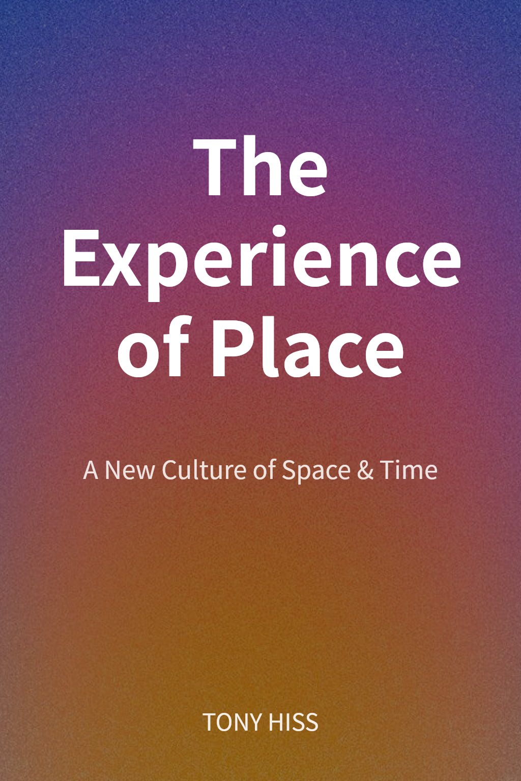 The Experience of Place cover