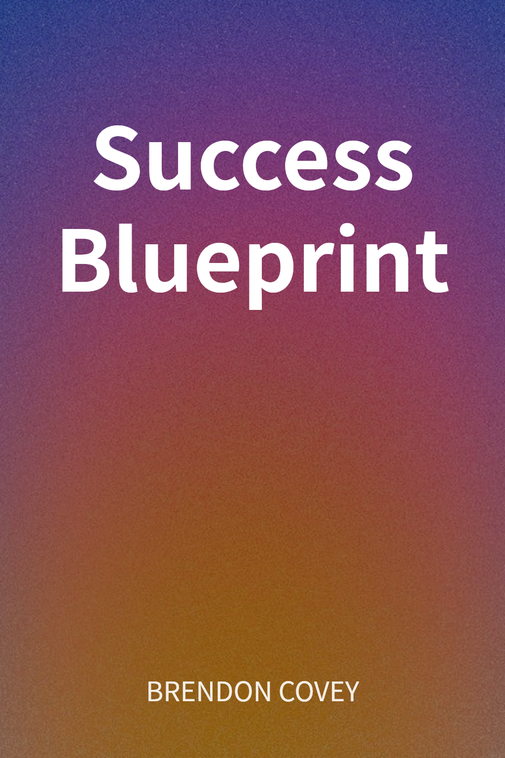 Success Blueprint cover
