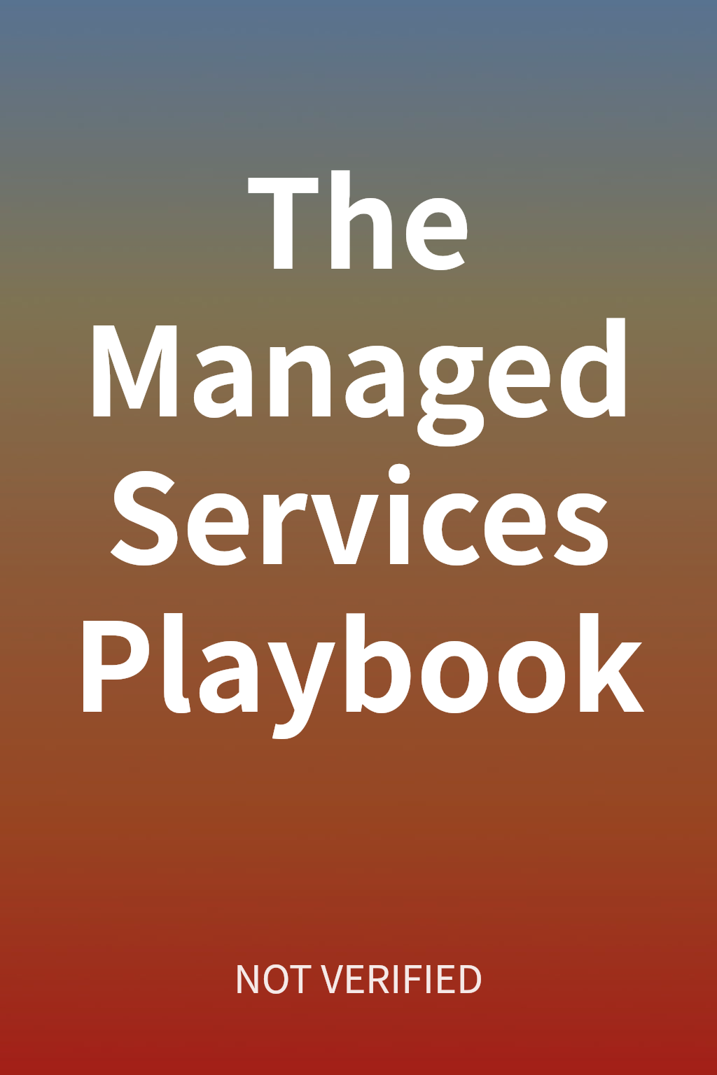 The Managed Services Playbook cover