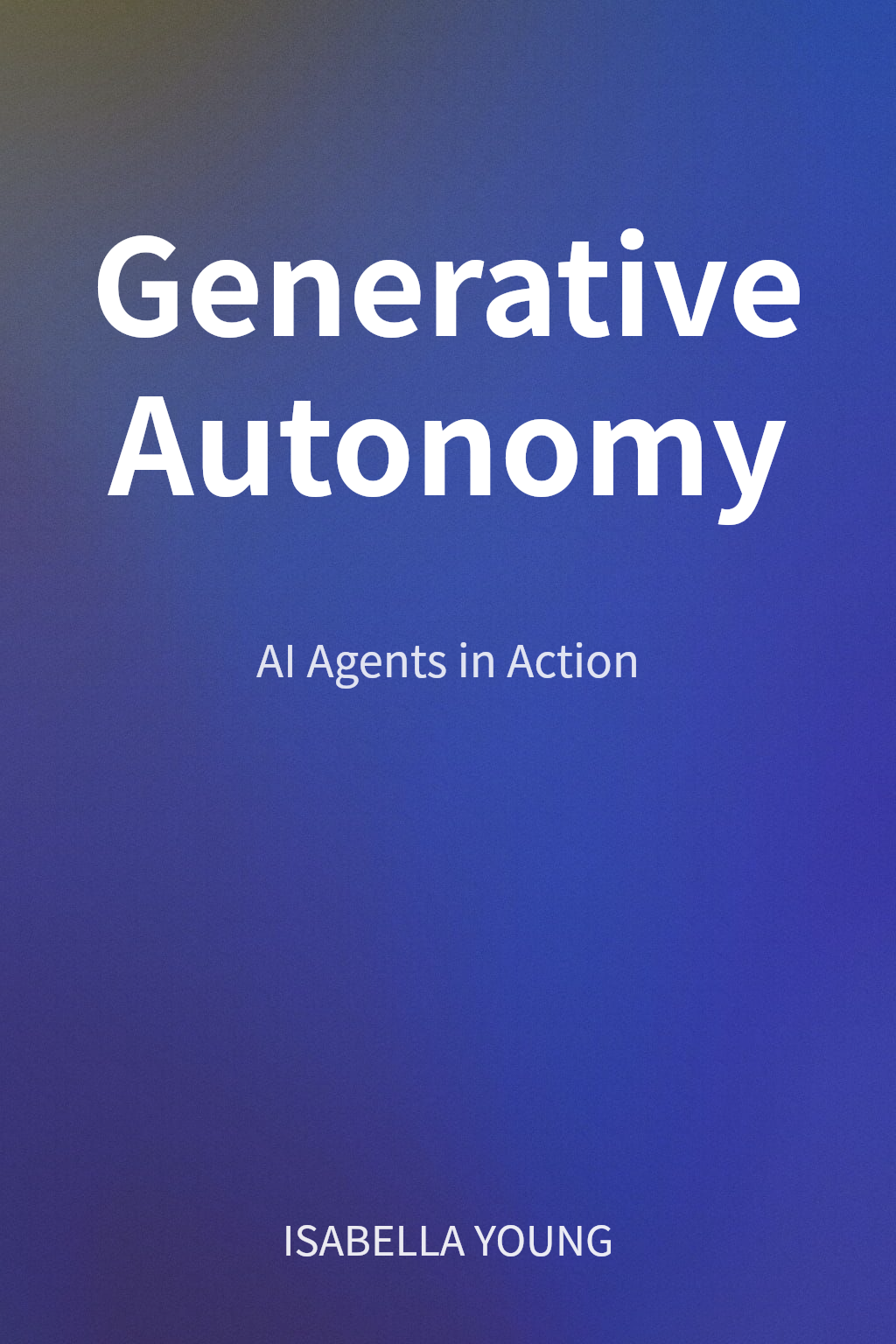Generative Autonomy cover