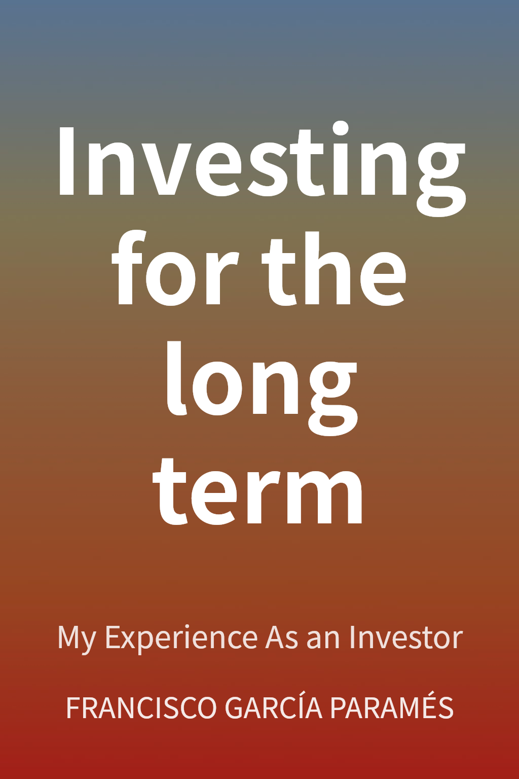 Investing for the long term cover