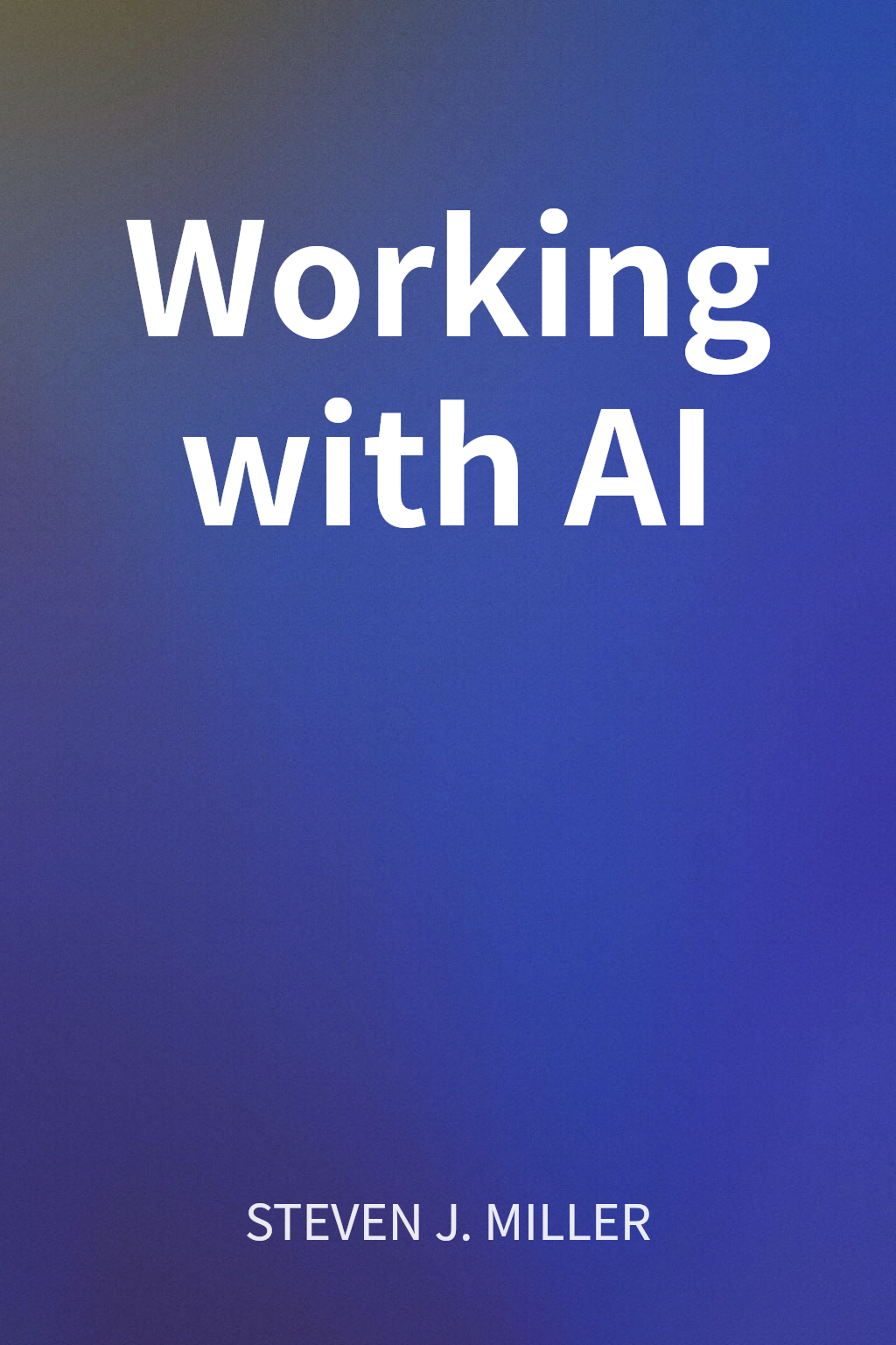 Working with AI cover
