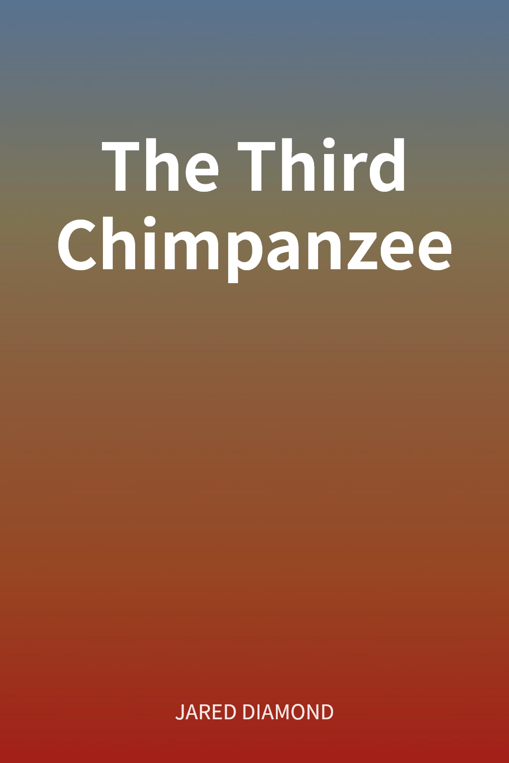 The Third Chimpanzee cover