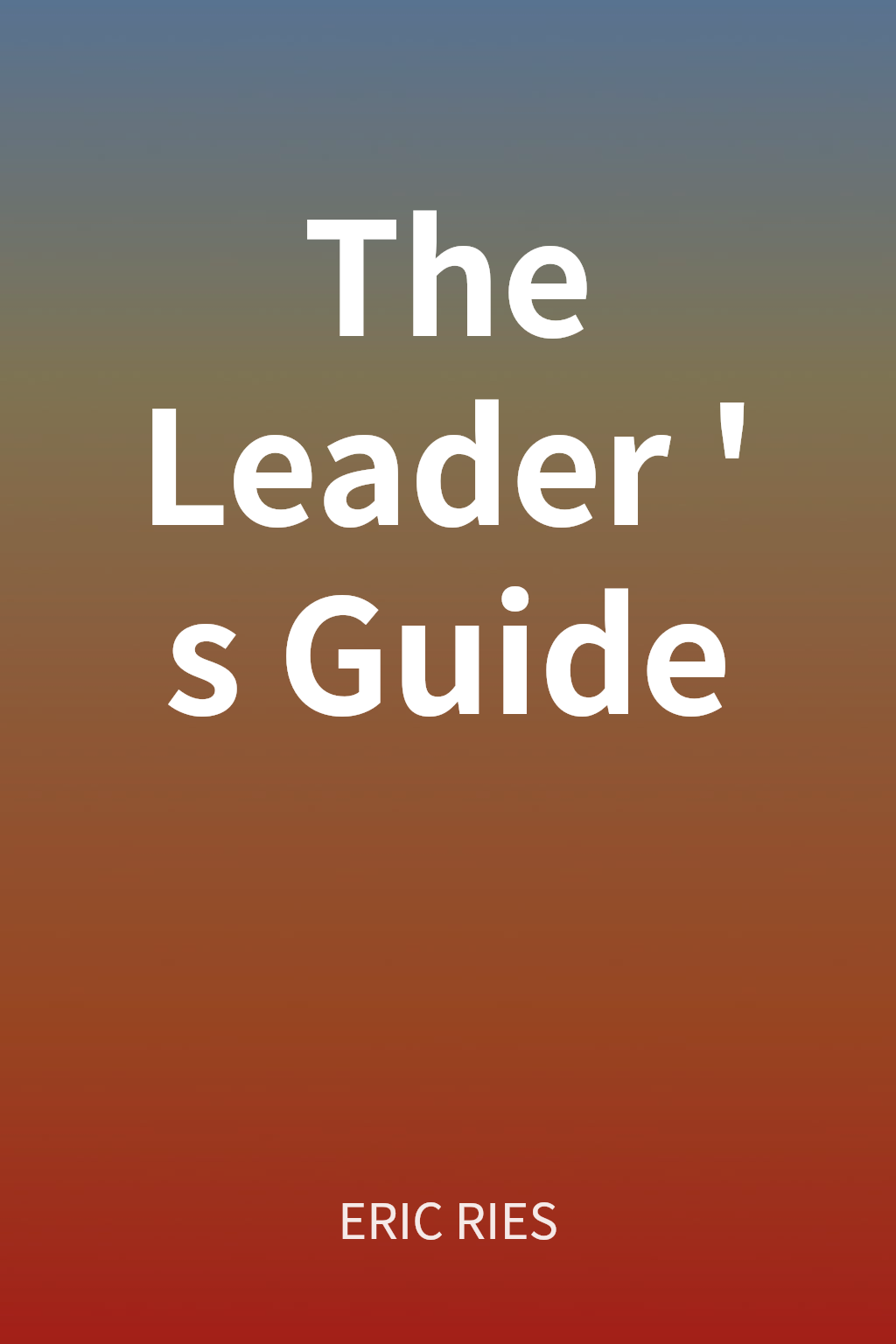 The Leader's Guide cover