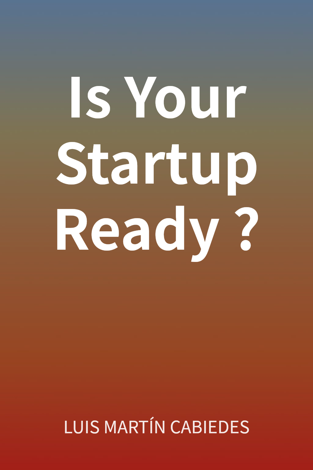 Is Your Startup Ready? cover