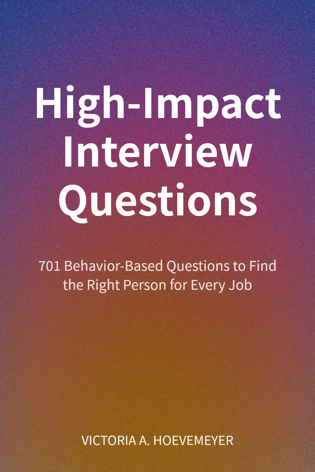 High-Impact Interview Questions cover