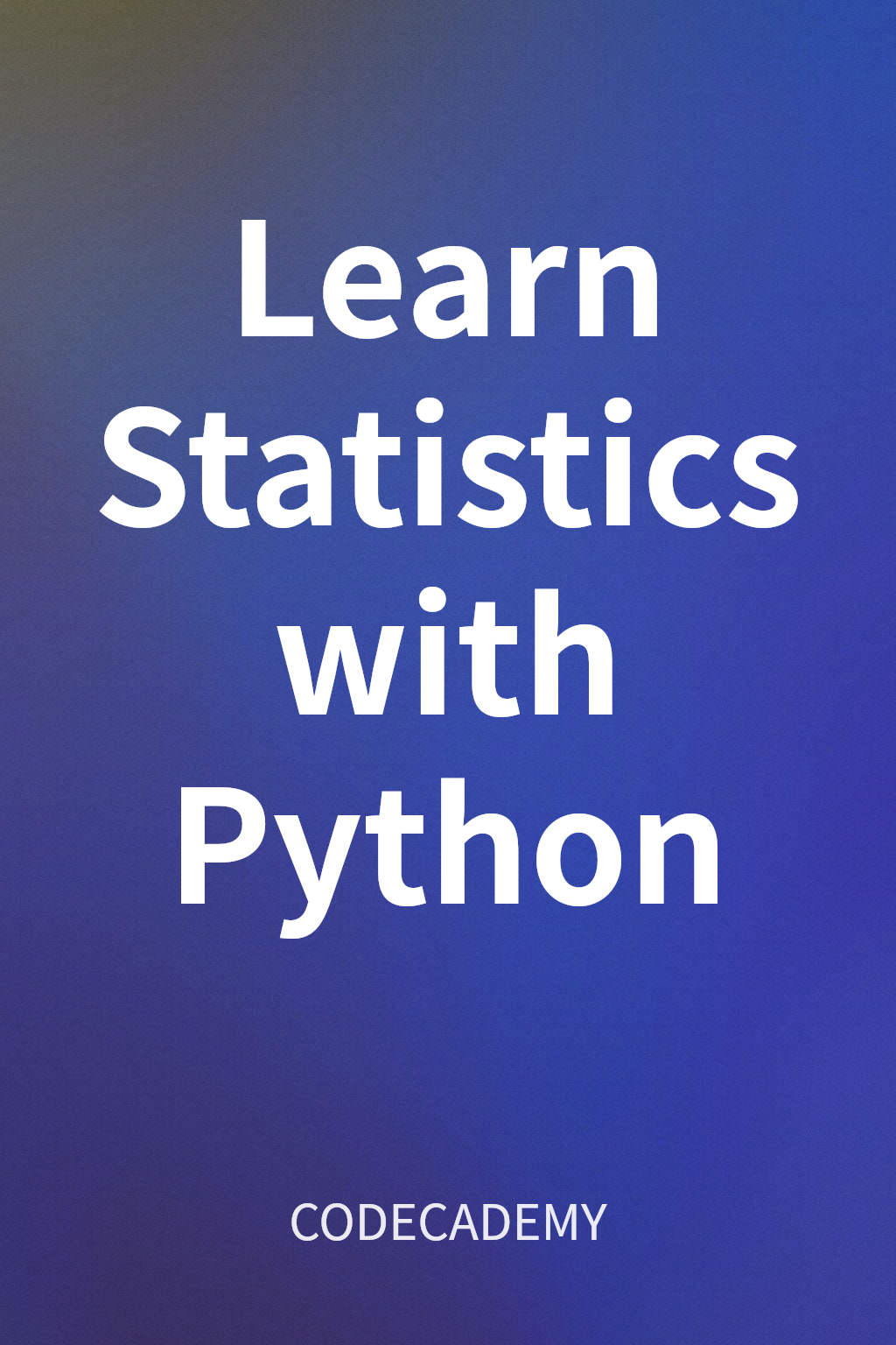 Learn Statistics with Python cover