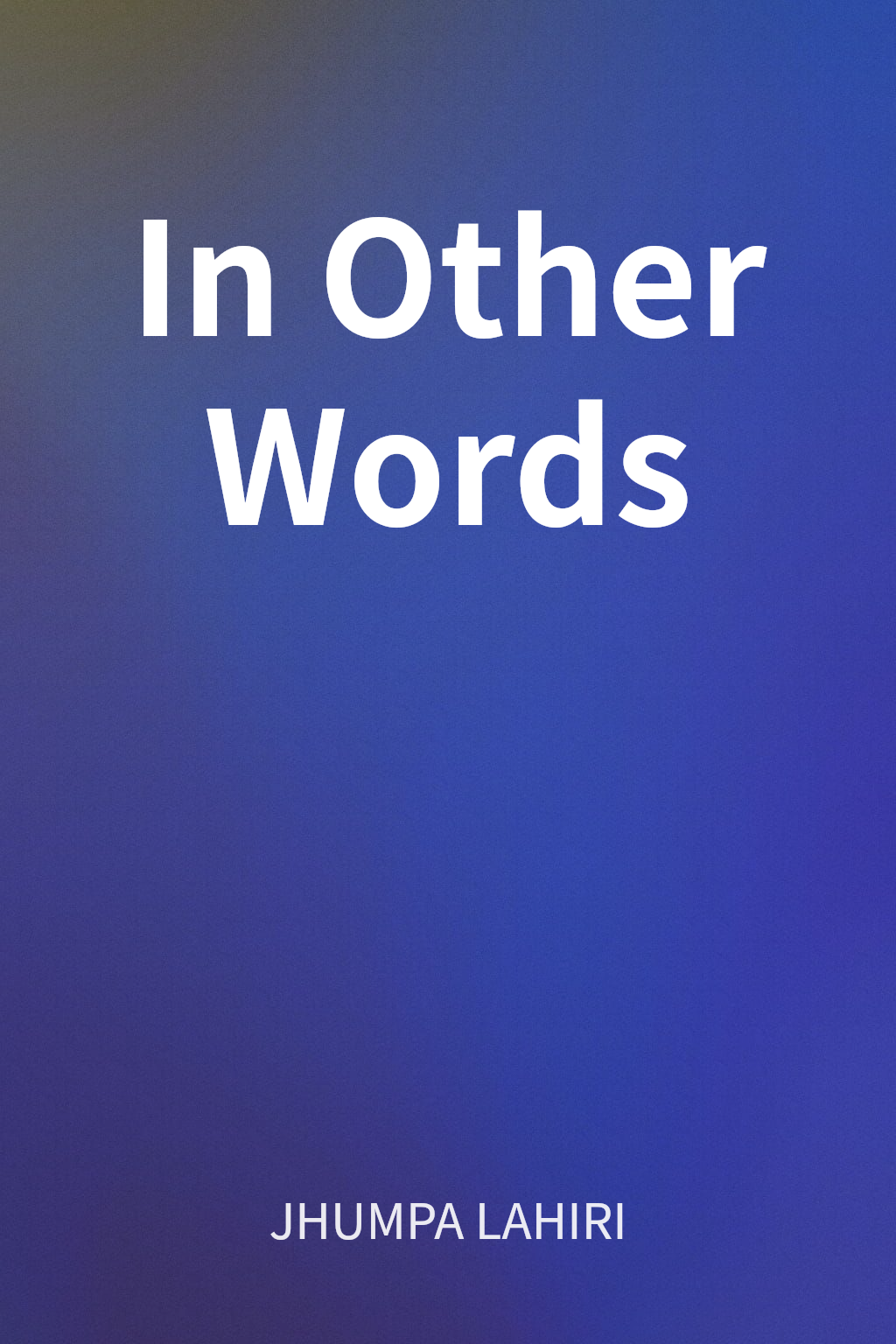 In Other Words cover
