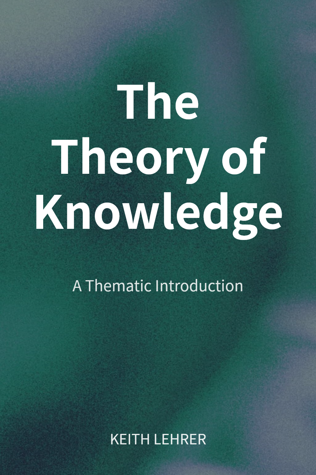 The Theory of Knowledge cover