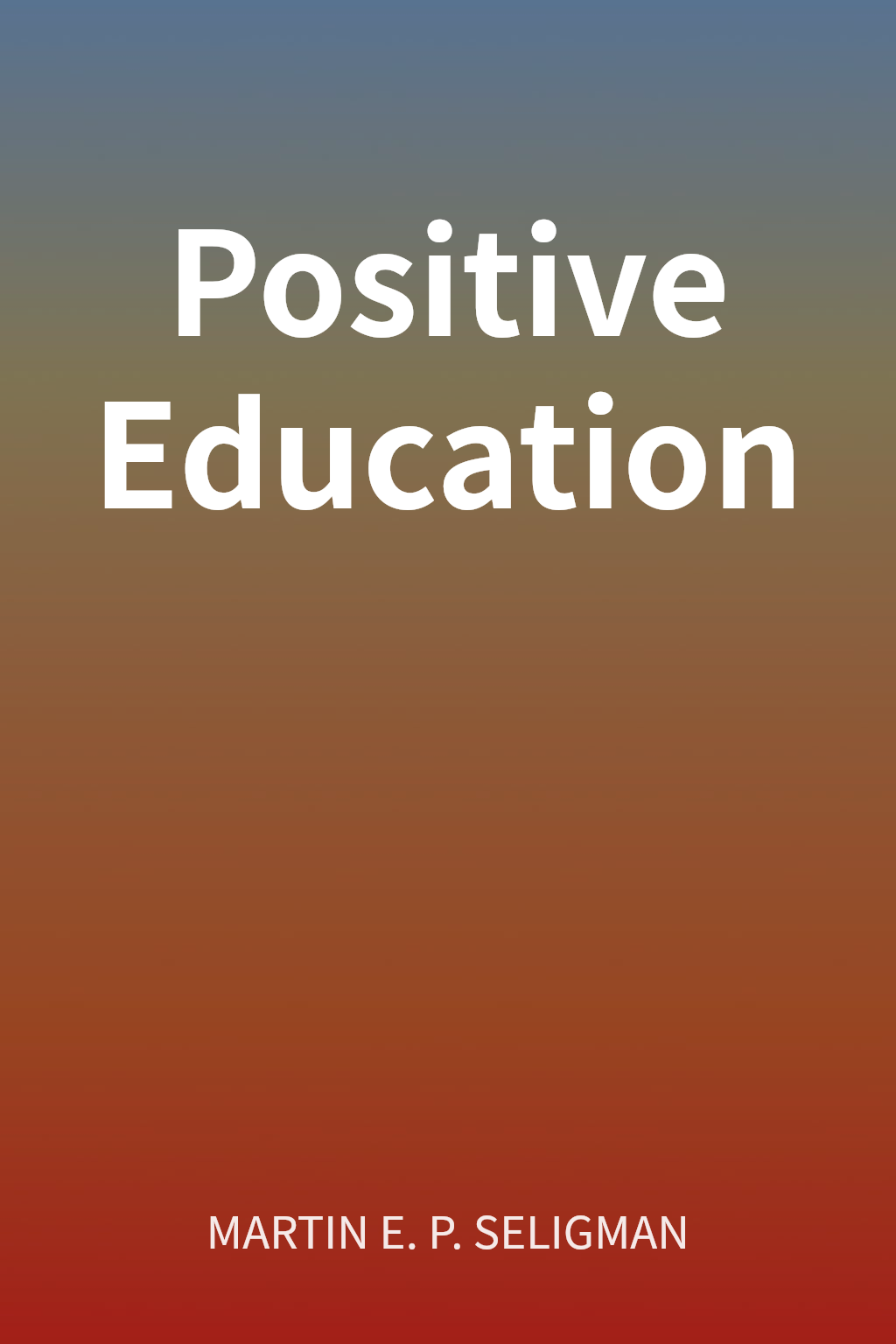 Positive Education cover