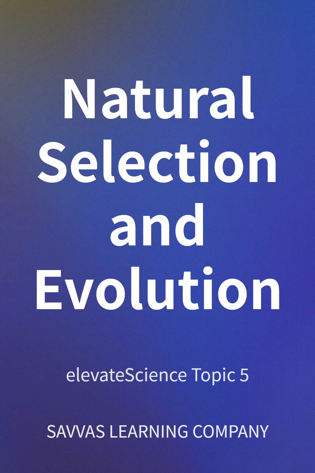 Natural Selection and Evolution cover