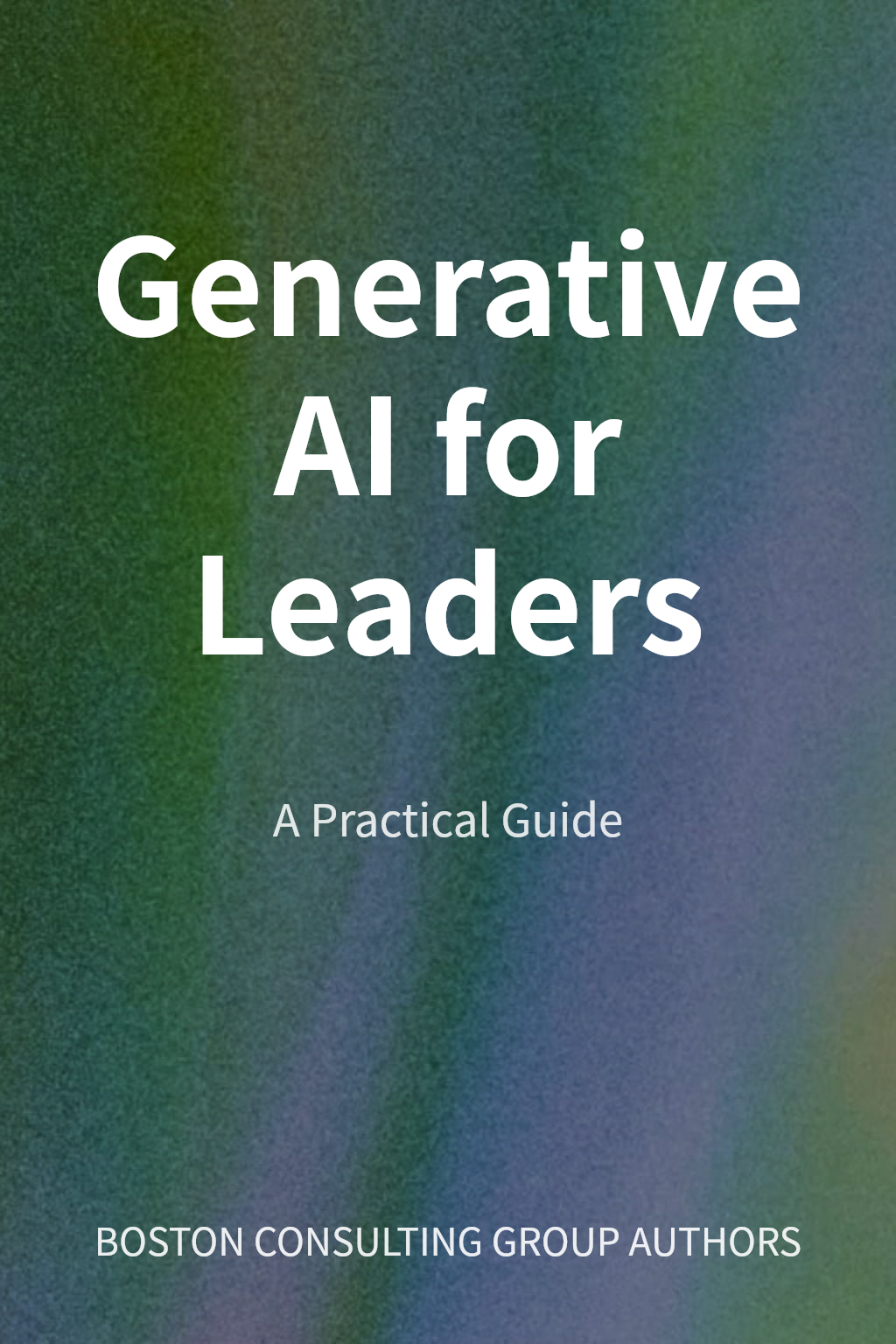 Generative AI for Leaders cover