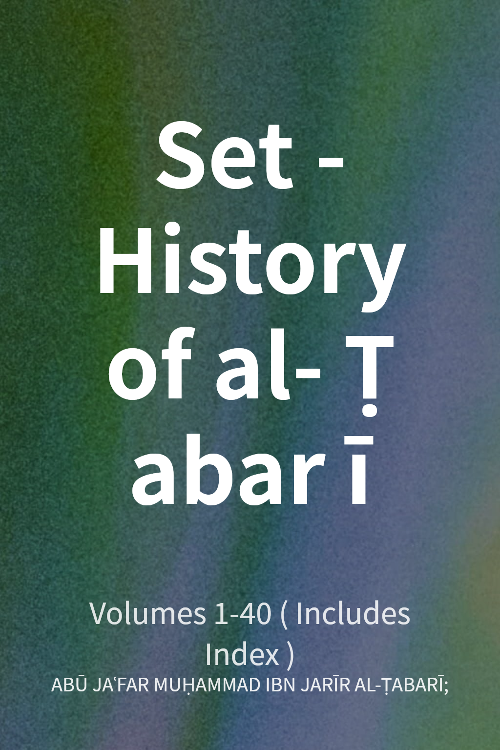 Set - History of al-Ṭabarī cover