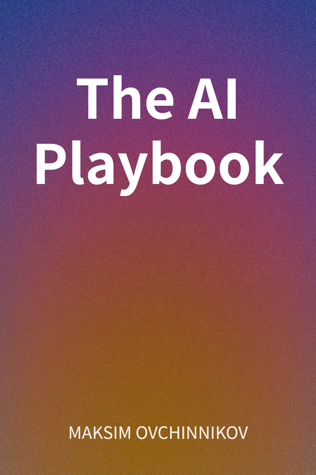 The AI Playbook cover