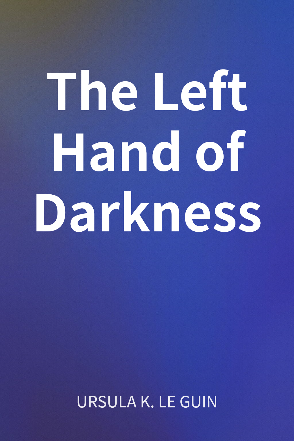 The Left Hand of Darkness cover