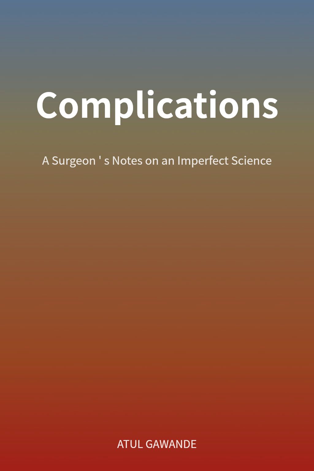 Complications cover