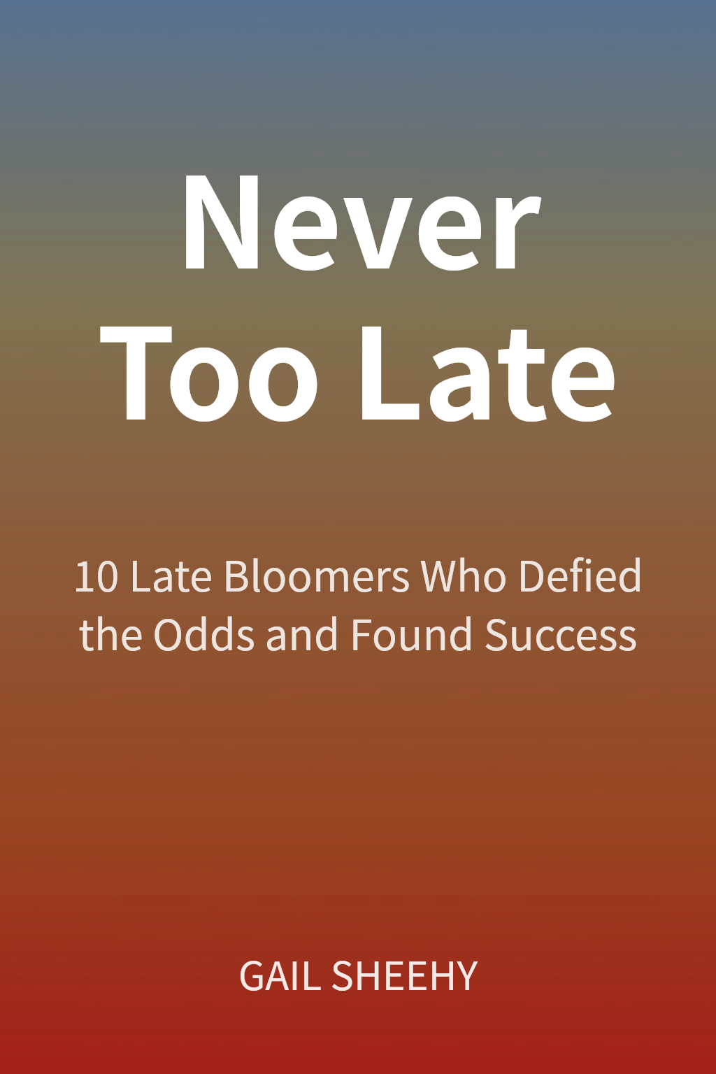 Never Too Late cover