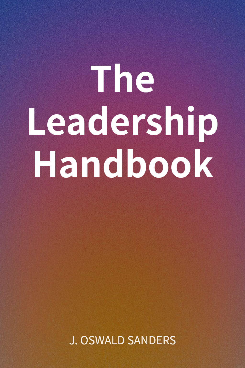 The Leadership Handbook cover