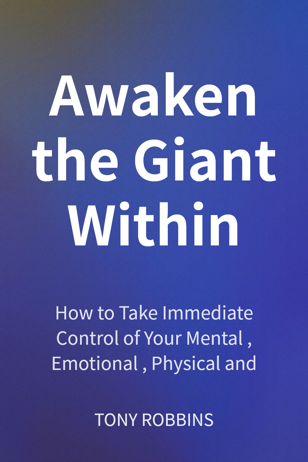 Awaken the Giant Within cover