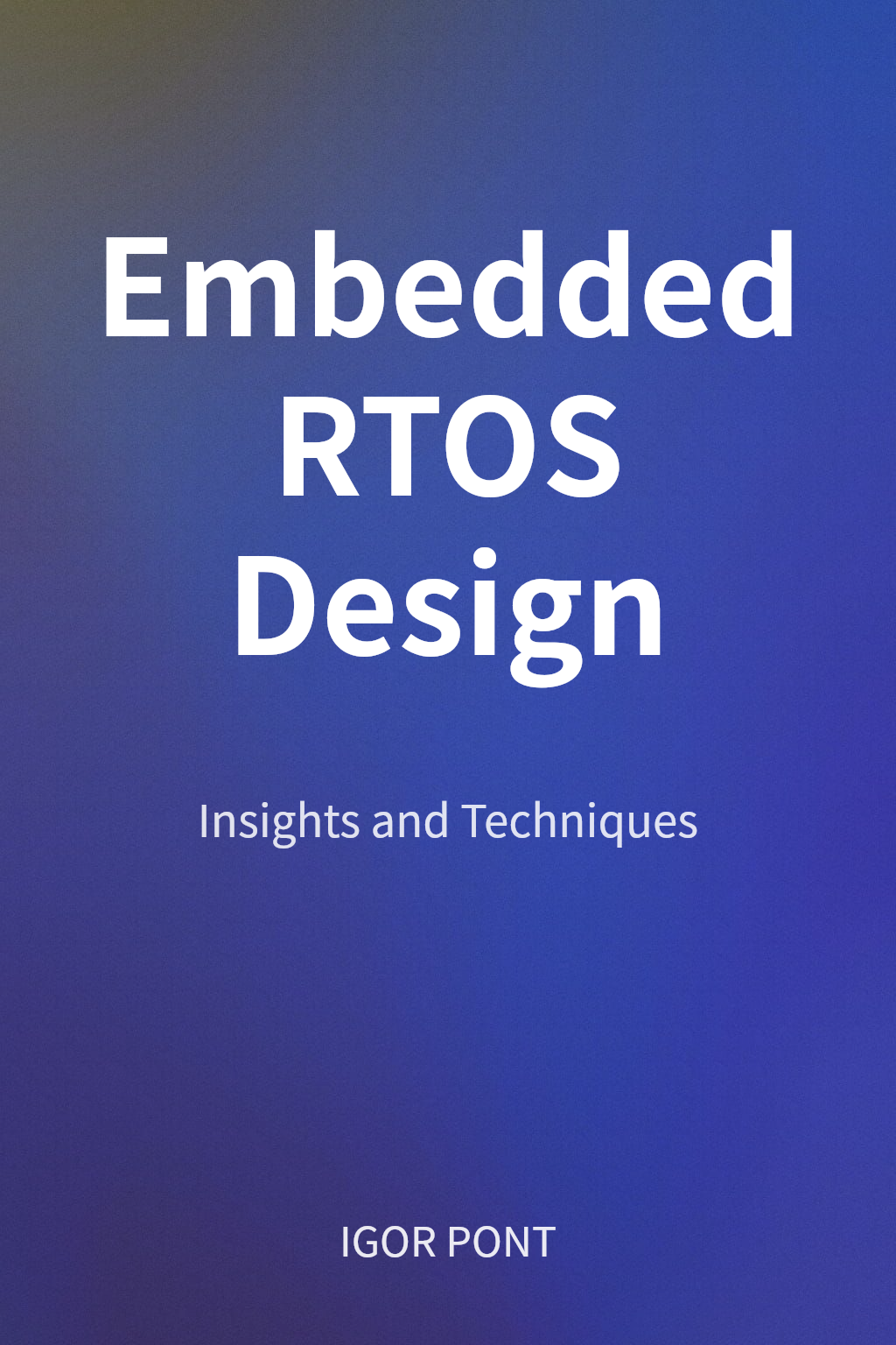 Embedded RTOS Design cover
